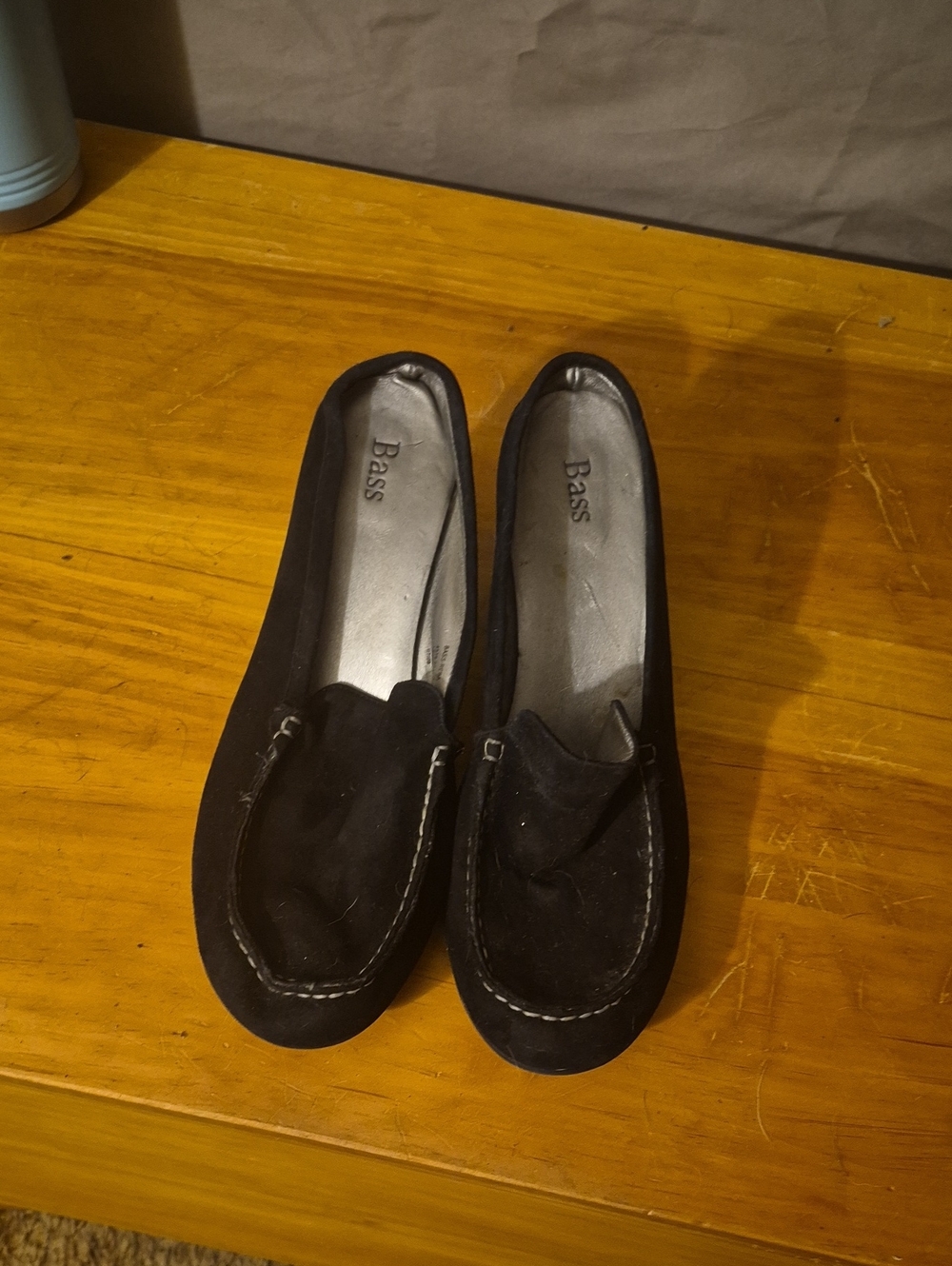 Bass Black Suede Women's Loafers